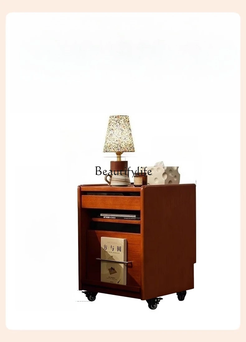 

Small apartment removable side cabinet bedroom household bedside locker storage