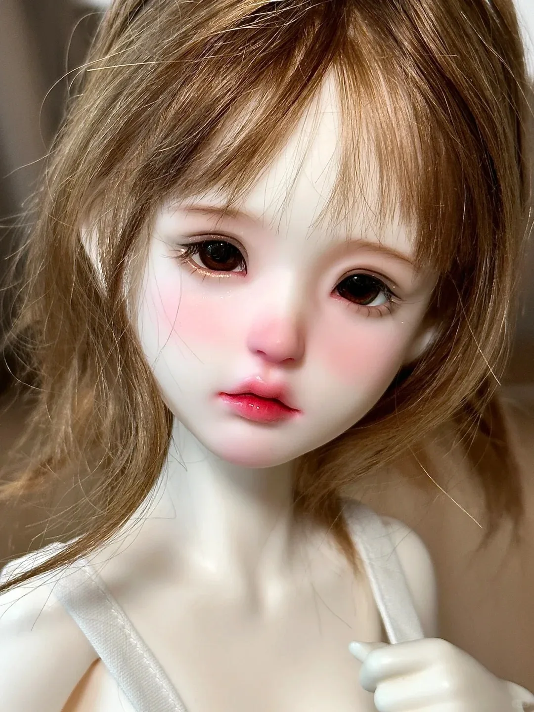 BJD-メングメンカットの女の子の人形,高品質の関節フィギュア,新しいおもちゃ,人工人形,化粧品,在庫あり,1/4