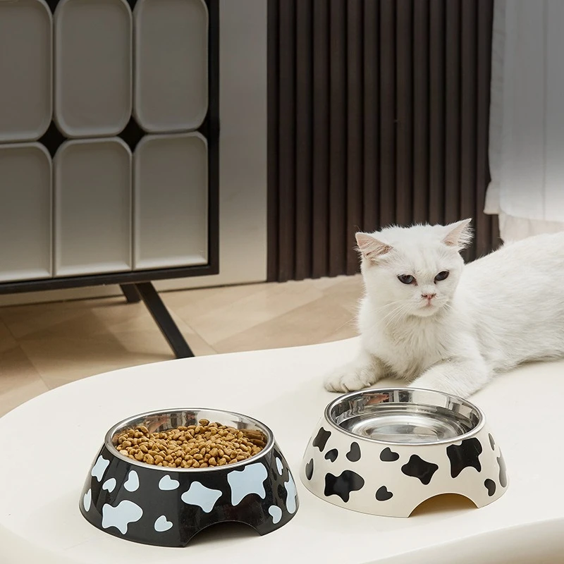 

Pet Stainless Steel Cat Bowl, Anti-tipping, Large-capacity Dog Food Bowl, Detachable and Easy-to-clean Pet Supplies