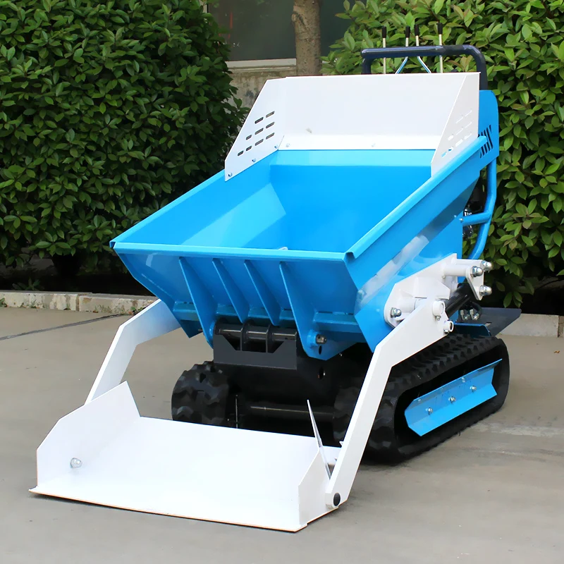 customize Mini Track Dumper 500kg 1000kg Rubber Tracks Mini Dump Truck Electric Crawler Mini Dumper For Sale