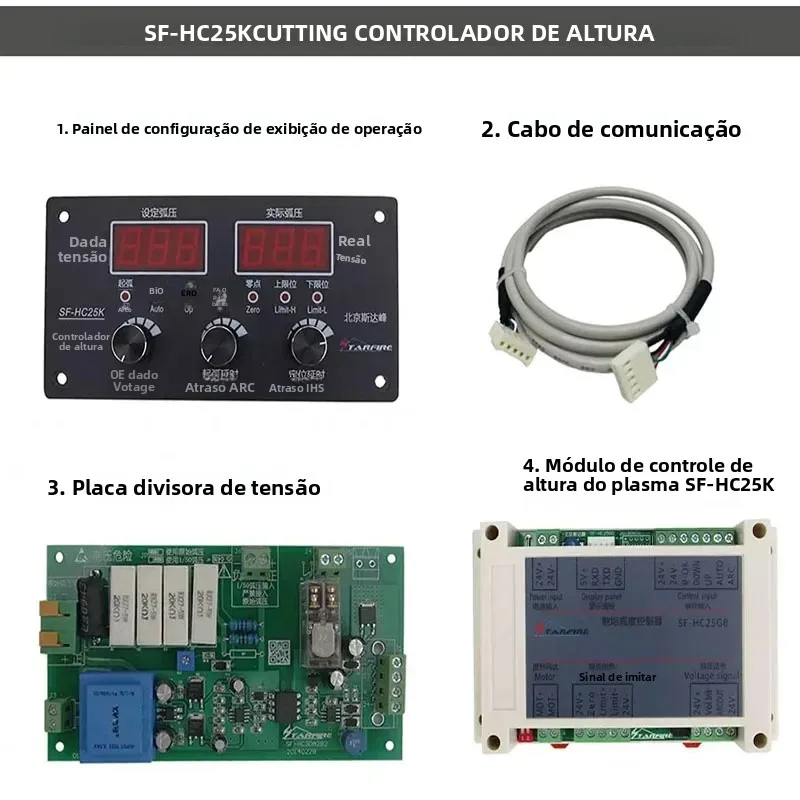 1 Conjunto de Controlador de Altura de Tocha SF-HC25K CNC, Regulador Automático de Tensão de Arco para Plasma ﻿ Máquina de Corte CNC SF-HC25G0
