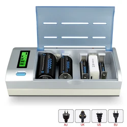 LCD Smart Battery Charger For 1.2V AA AAA C D Size 9V NI-MH NI-CD Rechargerable Battery 1.2V AA AAA C D Size 9V Battery Charger