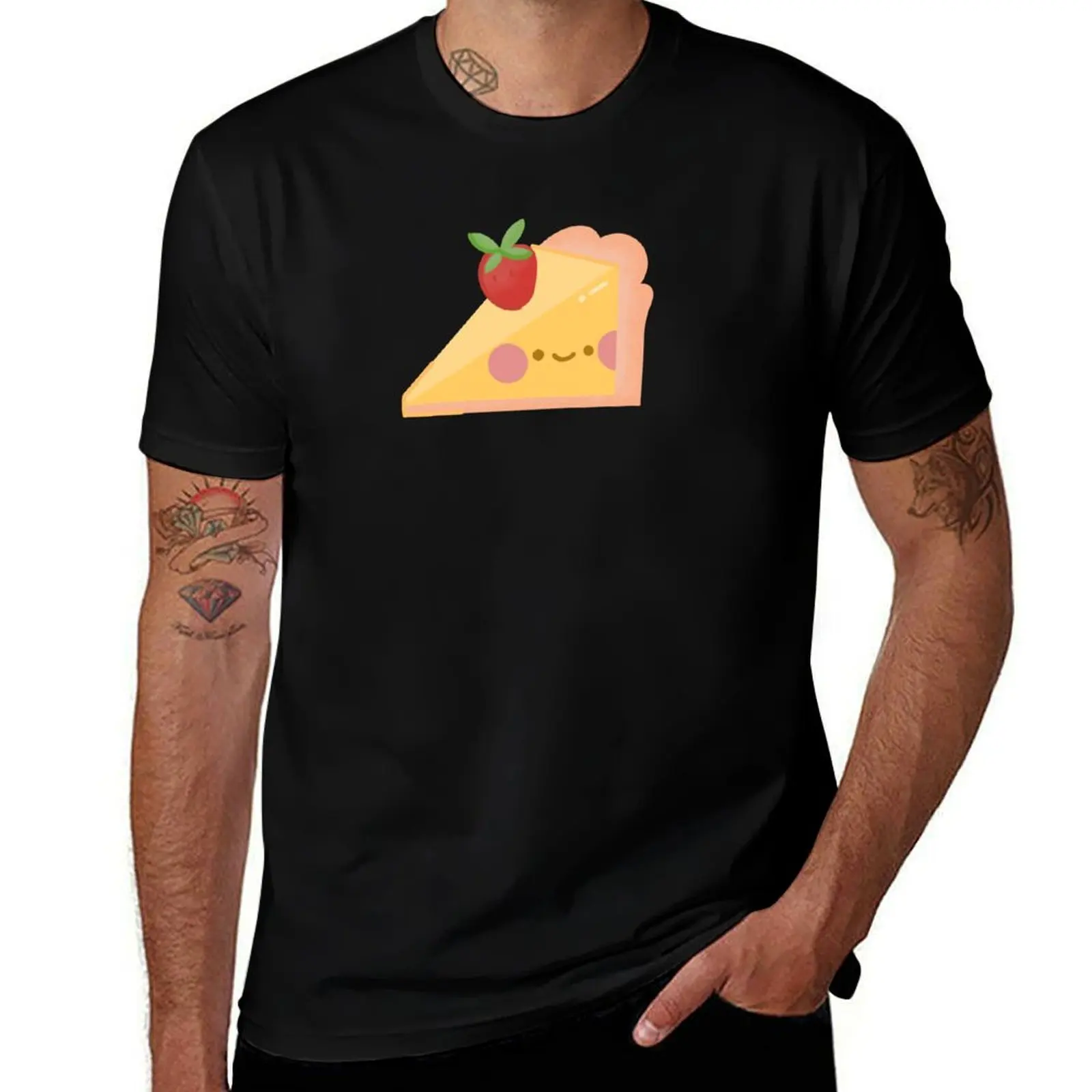 Camiseta bonita con pastel de queso, ropa de boutique de San Valentín, nuevos regalos y camisetas, camisetas de talla grande para hombre