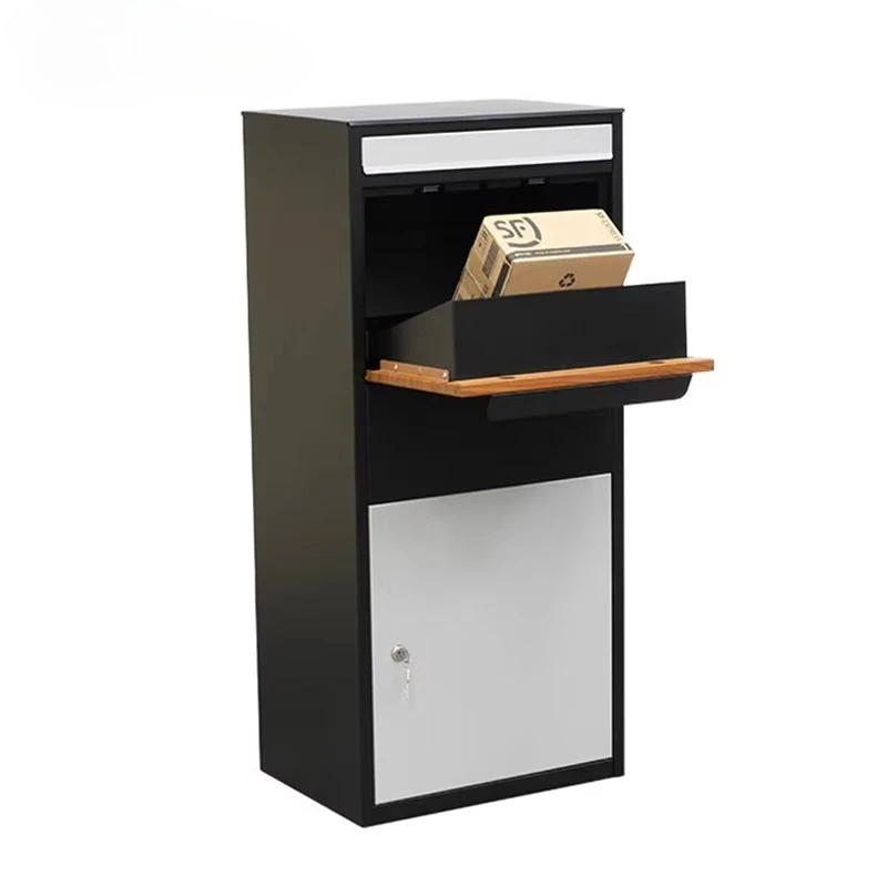Outdoor Mailbox Free Standing Apartment Express Delivery Opening Upside Letter Box