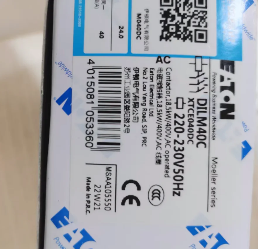 

New EATON Contactor DILM40C(220-230V50HZ)