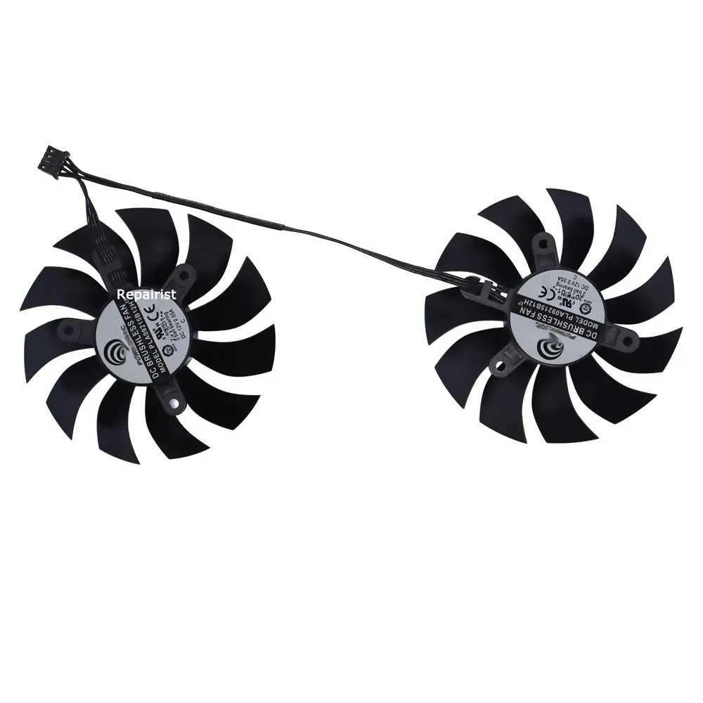 PLA09215B12H,GPU Cooler,Video Graphics Card Fan,For EVGA 970 FTW ACX 2.0,For EVGA GTX 970 SSC Superclocked ACX 2.0,2Pcs/Set