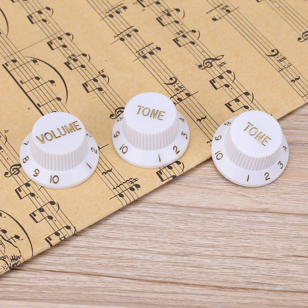 Guitar Volume Tone Knoob Acrylic Speed Control Knob Musical Enjoyable Instrument Supplies for Playing Style Guitar