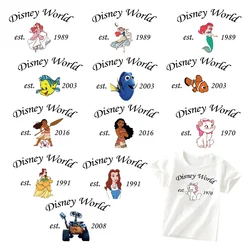 Disney World The Little Mermaid Clothing thermoadhesive patches self-adhesive Thermo-stickers iron on transfer