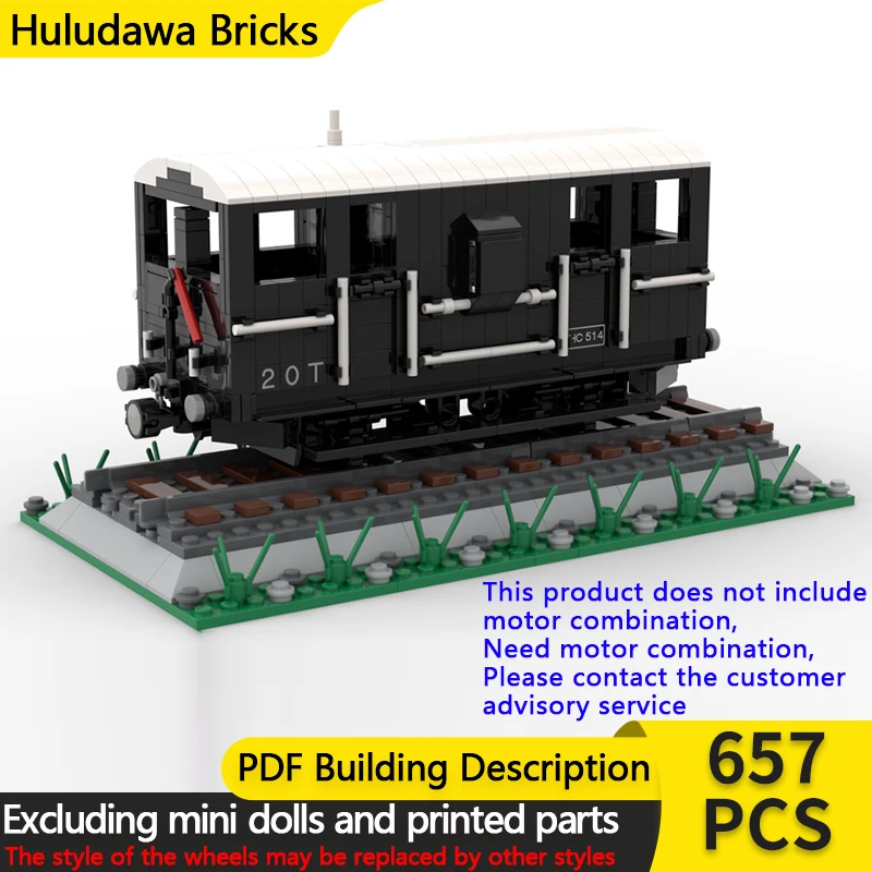 Stadsautomodel MOC Bouwstenen Britse spoorweg Vrachttrein Modulaire technologie Kinderen Vakantiegeschenken Monteer speelgoedpak