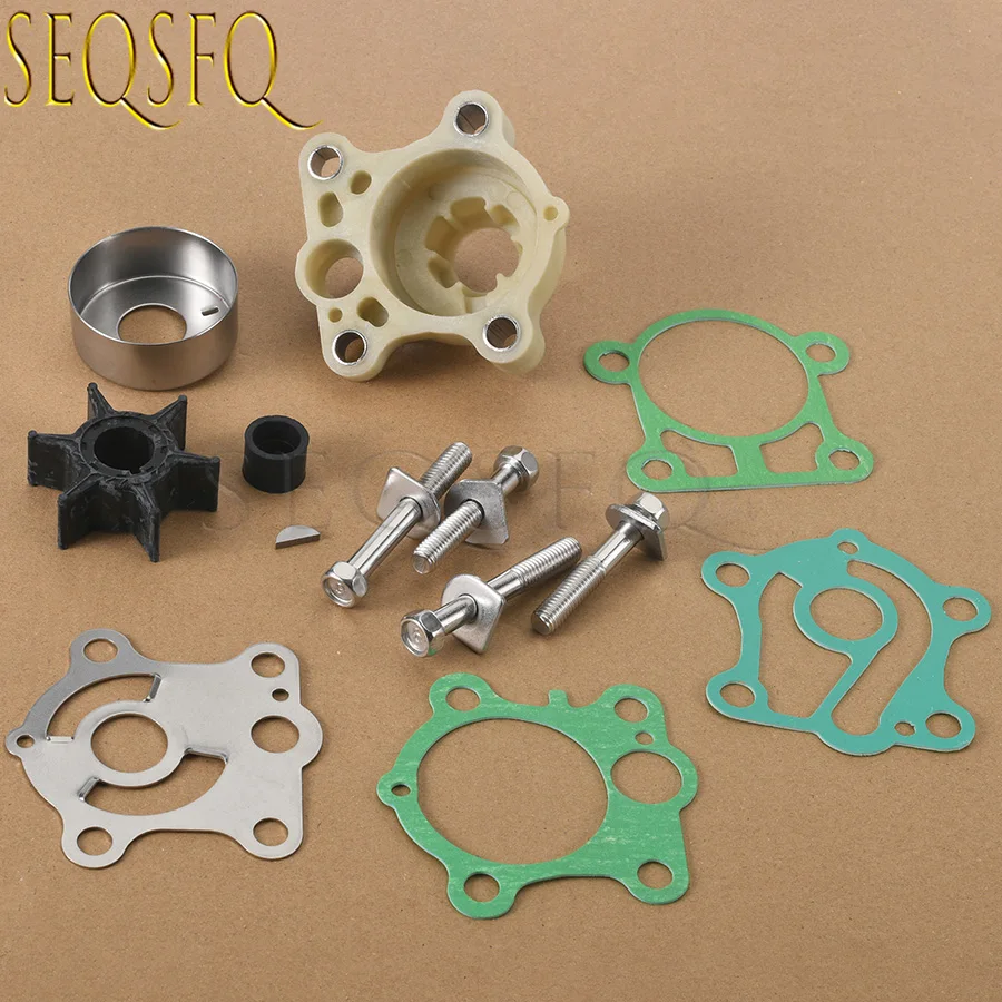 

Outboard Water Pump Impeller Repair Kit With Housing 6H4-W0078 For Yamaha 2T 40HP 50HP 6H4-W0078-00-00 6H4-W0078-A0 18-3429