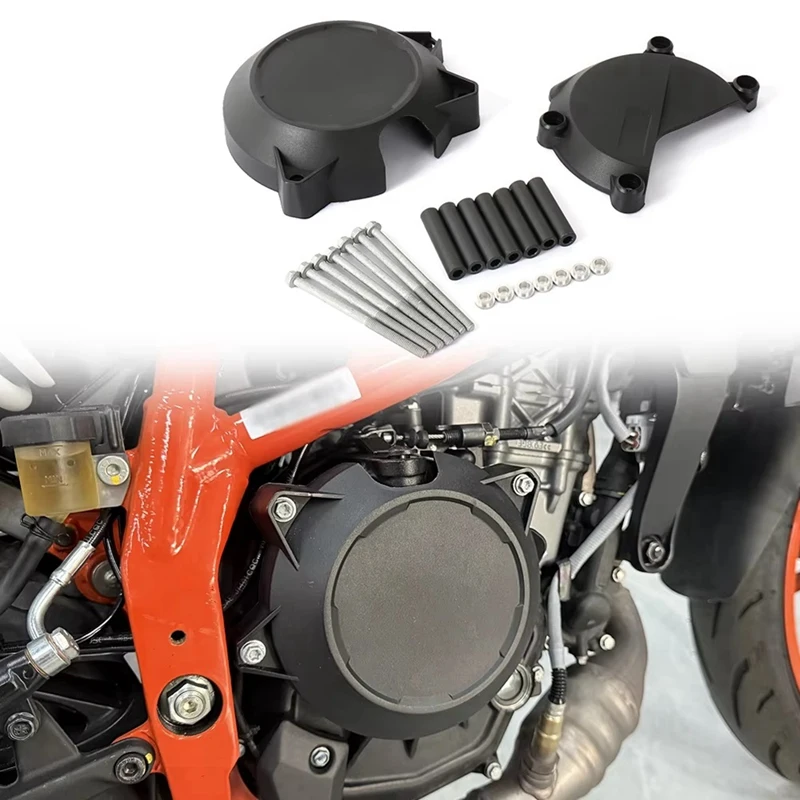 Motorcycle Accessories Left Right Side Engine Case Cover Protector Guard For 390 DUKE 390Duke 390 Duke 390DUKE 2024 image 5