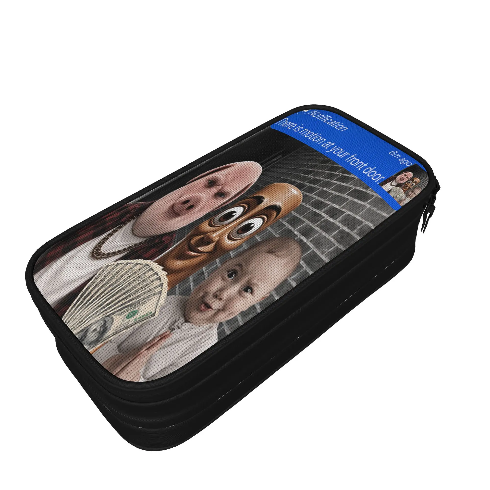 Motion at Your Front Door Tung Sahur John Pork Ai Baby Meme Pencil Case Large Pencil Box Girls Boys Lovely School Pencil Cases