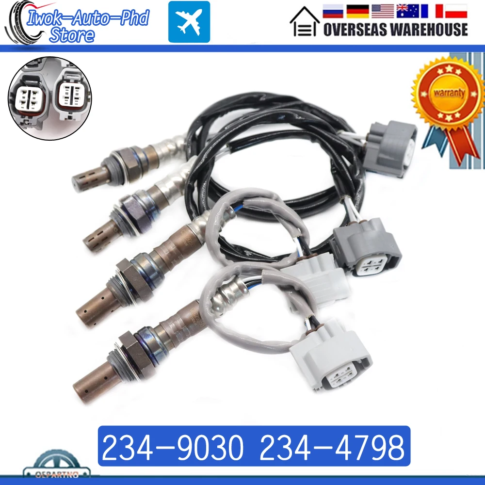 

234-9030 234-4798 Car Front Rear Upstream Downstream Air Fuel Ratio Lambda O2 Oxygen Sensor for Jaguar XJ8 XJR V8 4.2L 2004