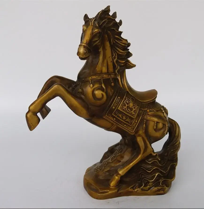 

Pure copper statue horse to success Chinese Zodiac horse bronze ornaments wholesale