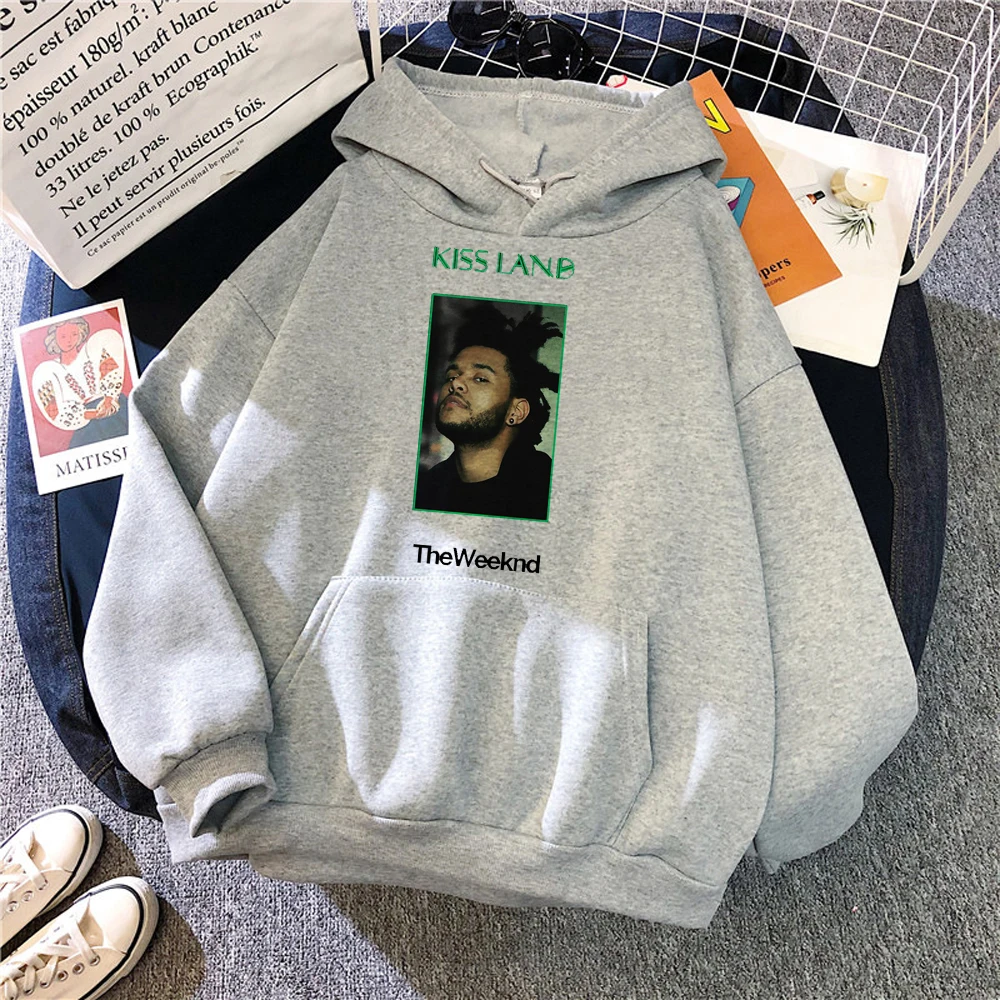 Sudadera con capucha de the Weeknd para mujer, jersey de lana japonés harajuku, sudaderas de los años 90, Invierno