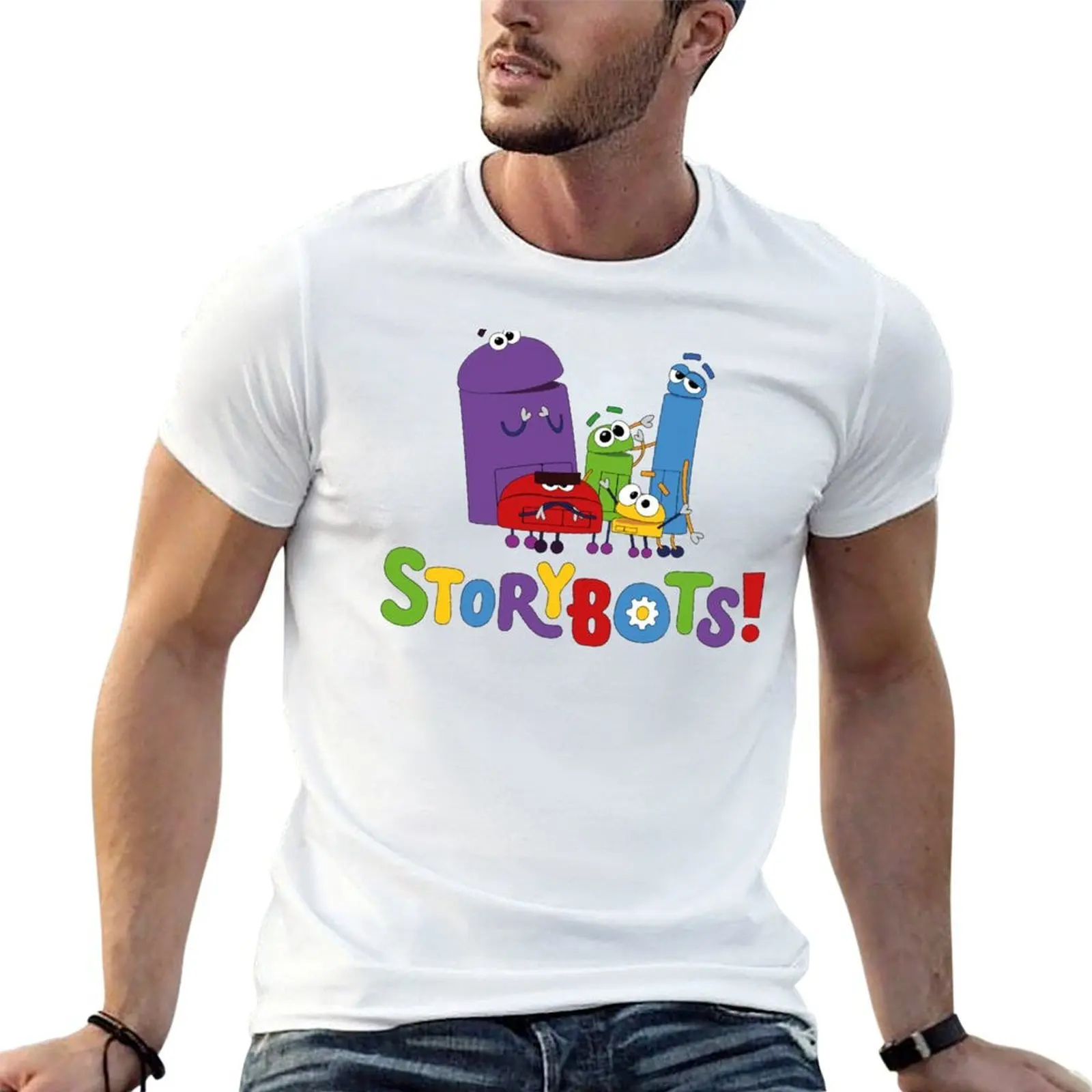 StoryBots! Camiseta de algodón para hombre, camiseta 100% algodón, camiseta de hombre, camiseta de algodón.