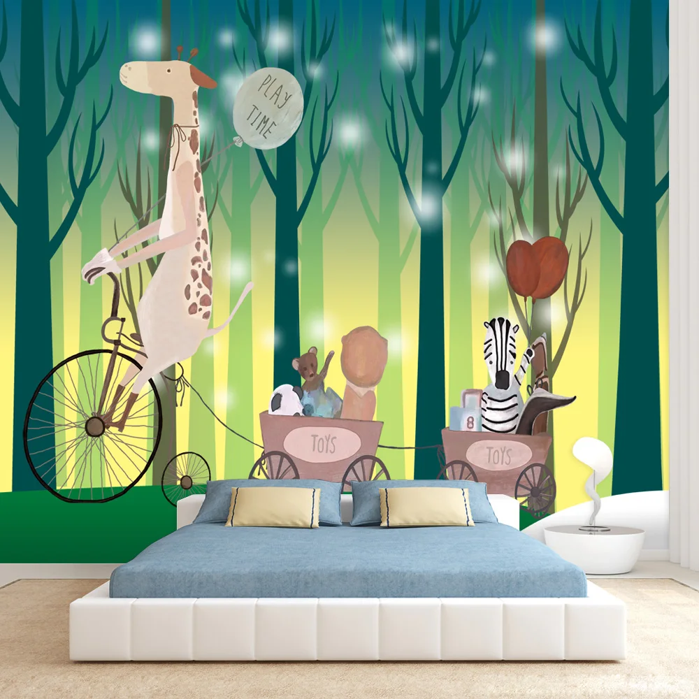 

Peel and Stick Optional Wallpapers for Living Room Kids Bedroom Forest Animal Nature TV Contact Wall Papers Home Decor Covering