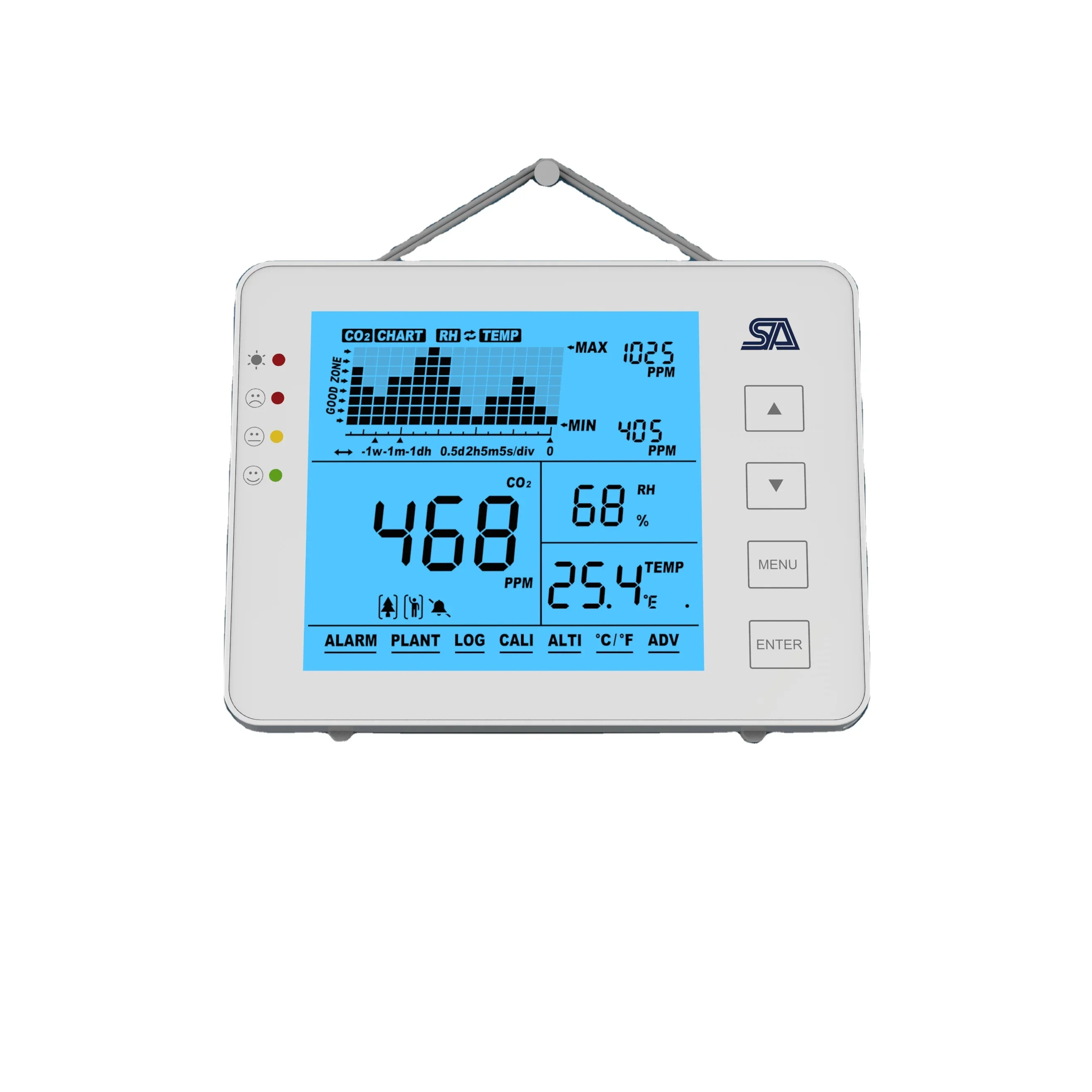 

High accuracy CO2 meter air quality inspects with USB charger, Indoor Carbon dioxide sensor inspect meter detector