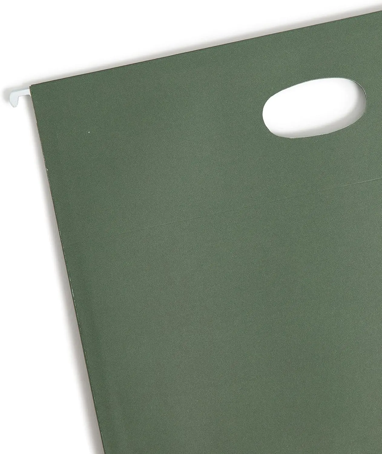 Letter Size Hanging File Pockets, 3.5" Expansion, Full-Height Gusset, Green Color, 10 per Box
