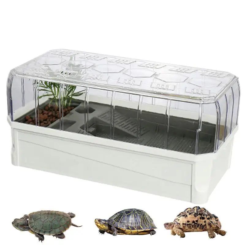 

Turtle Tank With Filter Tortoise Ramp Stable Climbing Shelf Multipurpose Habitat Tank Aquarium Tortoise Tank With Filter Water