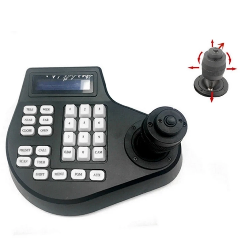 4XFC 4D 3D PTZ Camera Controller With Joystick For Security Surveillances System