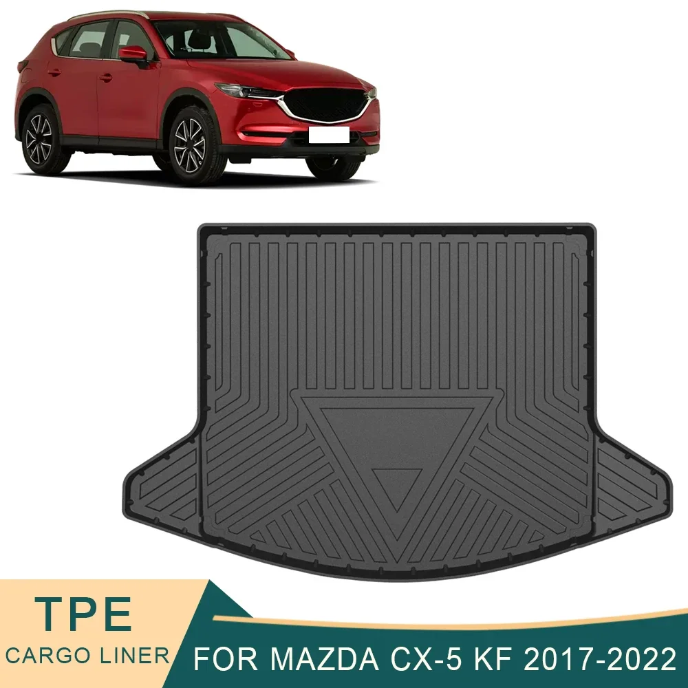 

For Mazda CX-5 KF 2017-2023 CX5 Auto Car Cargo Liner All-Weather TPE Non-slip Trunk Mats Waterproof Tray Trunk Carpet Accessory