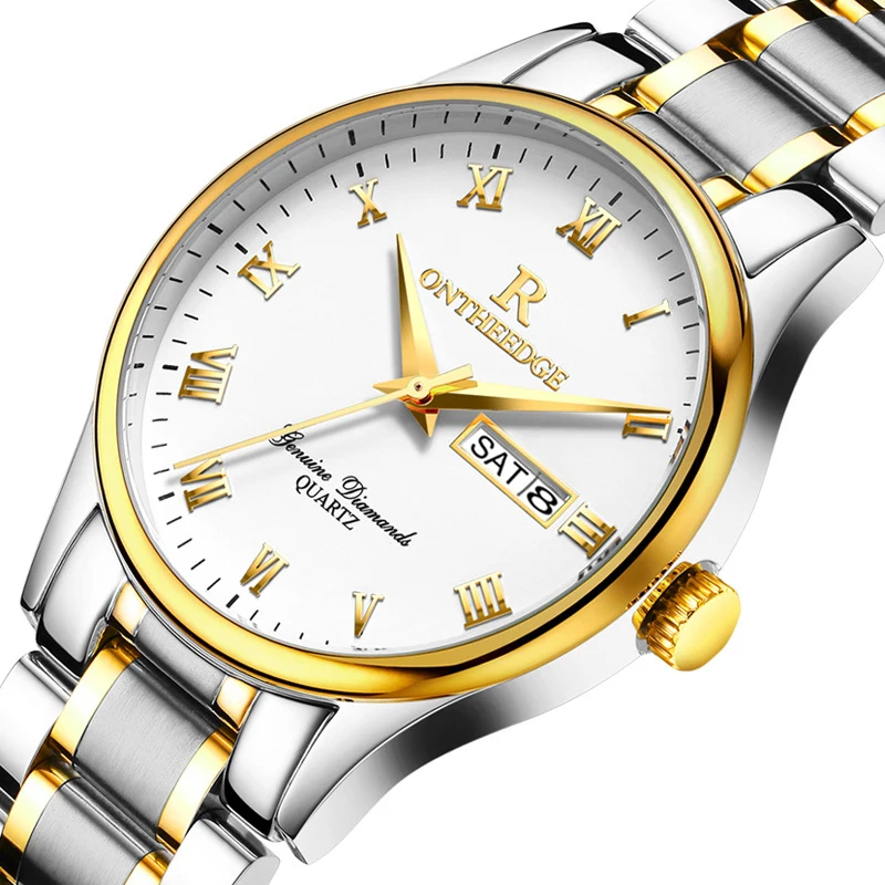 

Top Brand Luxury Man Wristwatch Waterproof Luminous Week Date Men Watches Stainless Steel Quartz Men's Watch Male Reloj Hombre