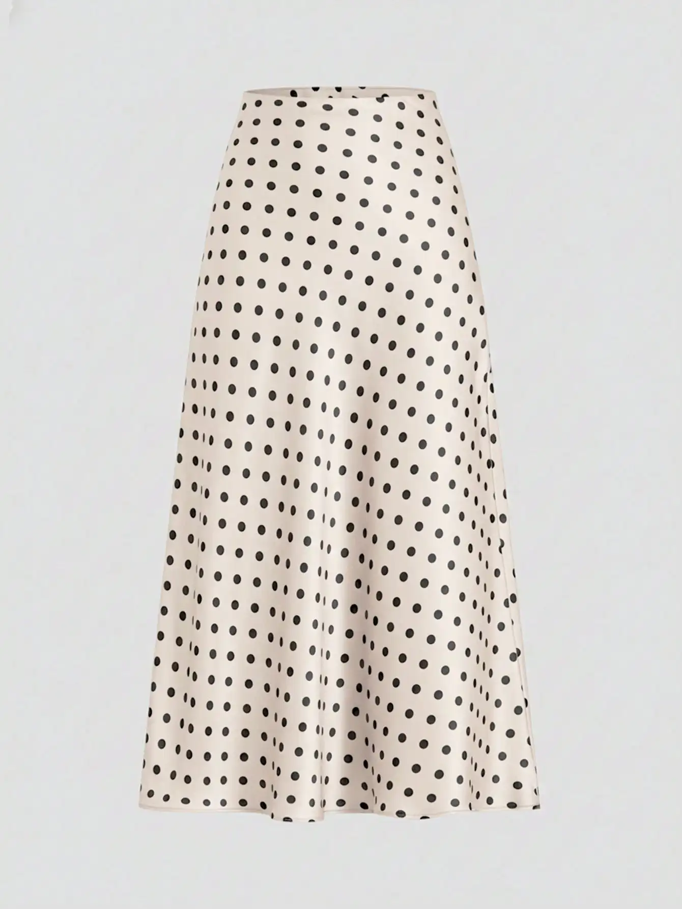 Firerie Women's Retro Elegant Polka Dot Print Vacation Style Skirt,Fall,Fall For Women,Winter For Women,Vacation