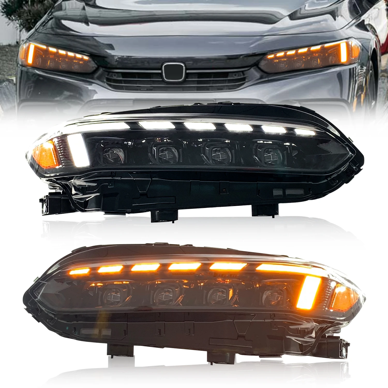 

New design for 11th Civic sedan&hatchback full led headlights 2021-2022 PLUG & PLAY DRL with sequential turning signal