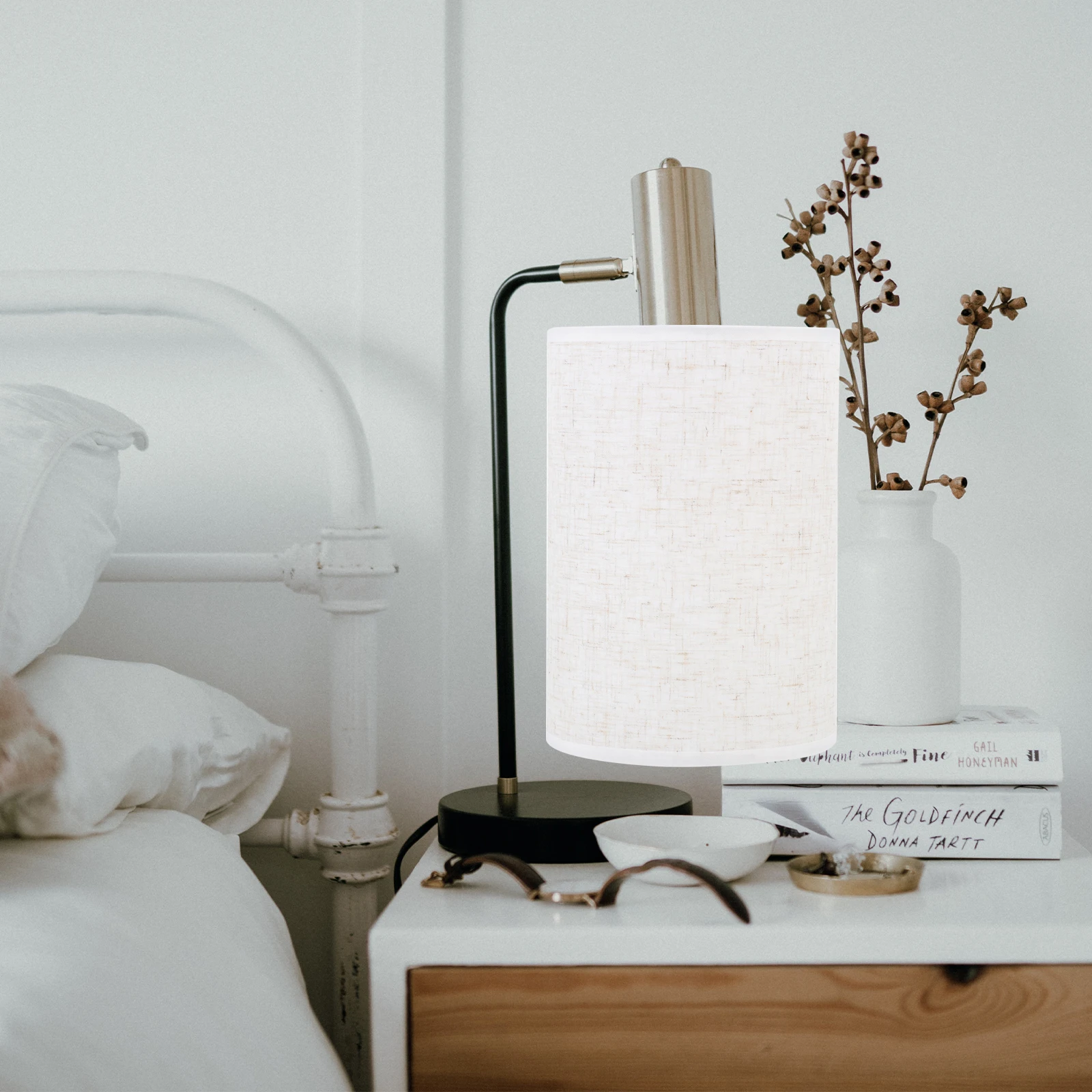 

1Pcs Chic Cloth Art Lamp Shade Soften Bright Light Eye Protection Home Decor Accessory for Living Room Bedroom Desk Table Lamp