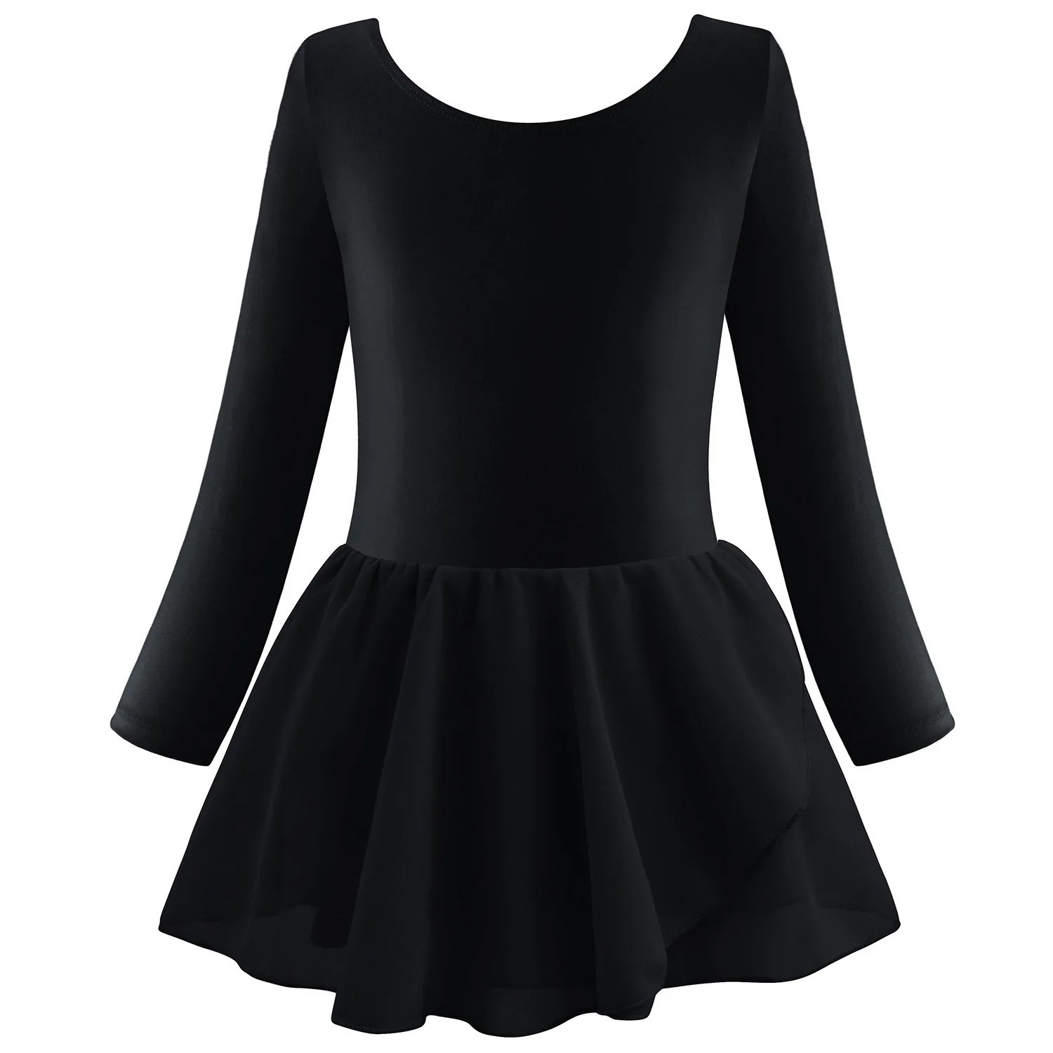 ballet costume kids girl with long sleeve pink black blue purple dress for children practice class wear 2025