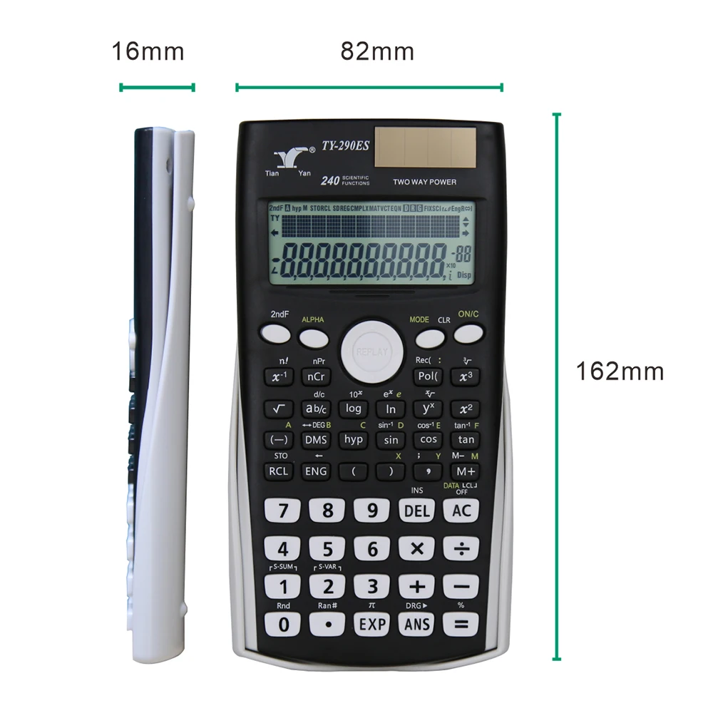 Tudományos calculators Matek Számológép vel 240 multi-functional Számológép 2 Írásbeli büntetés LCD monitor kijelző Számológép számára Tanár Főiskola