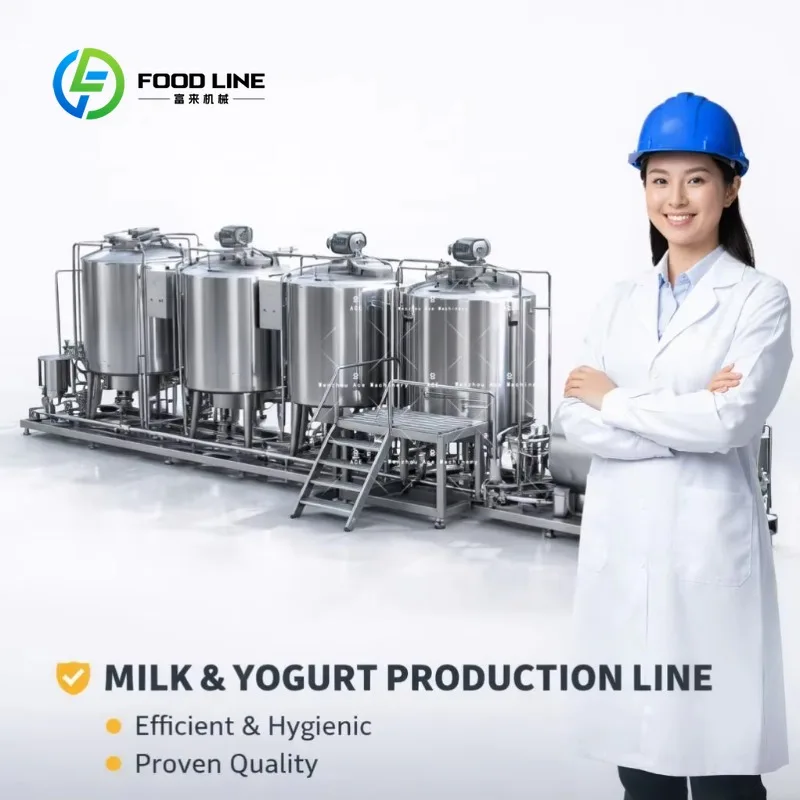 Customized Complete Dairy Processing Equipment for Fresh Milk Yogurt Butter and Cheese Production in Commercial Plants