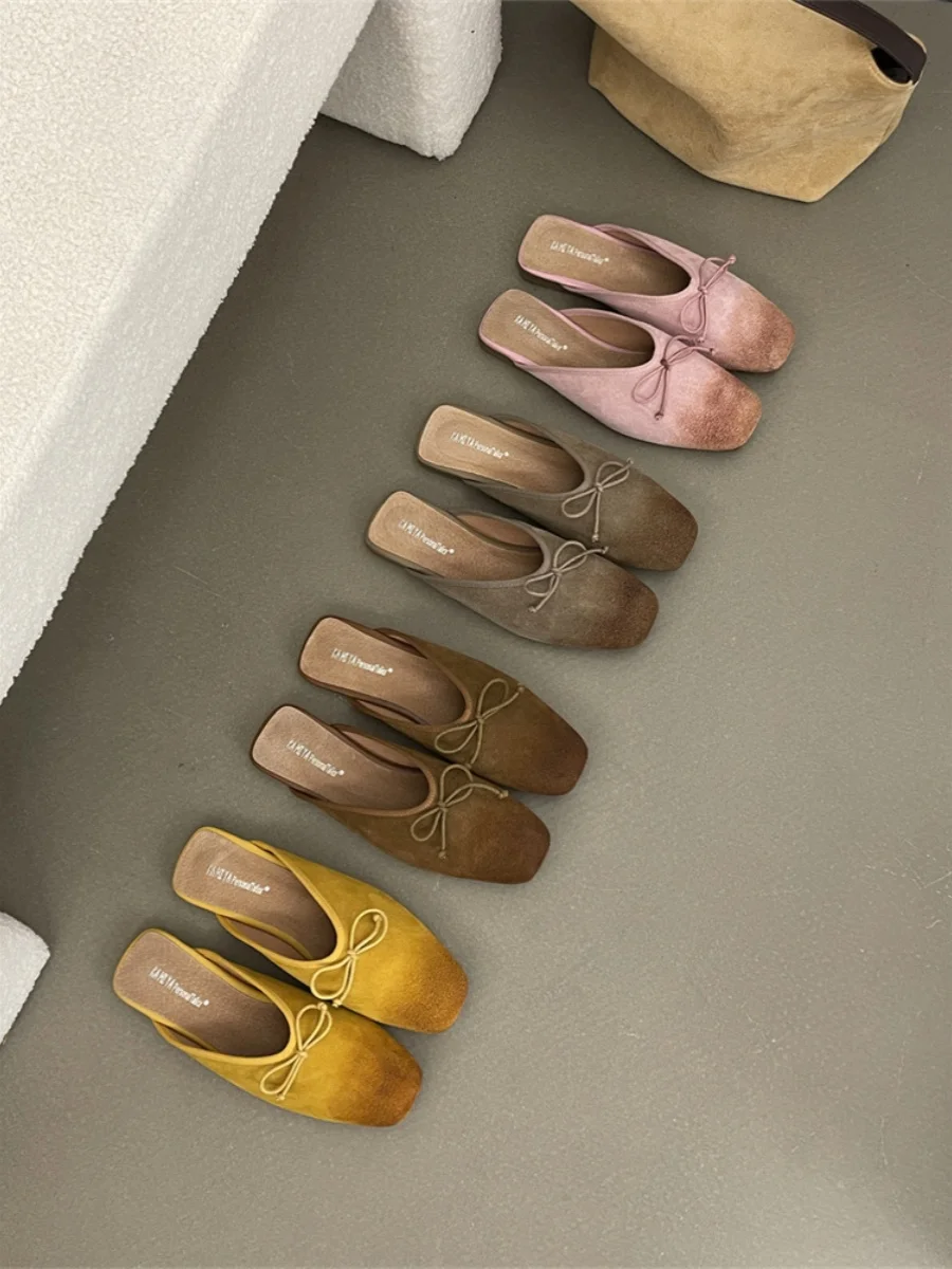 2024 Summer Flat Heel Women Slipper Fashion Ladies Casual Slip On Mules Shoes Outdoor Soft Rubber Sole Sandal Slides Plus Size