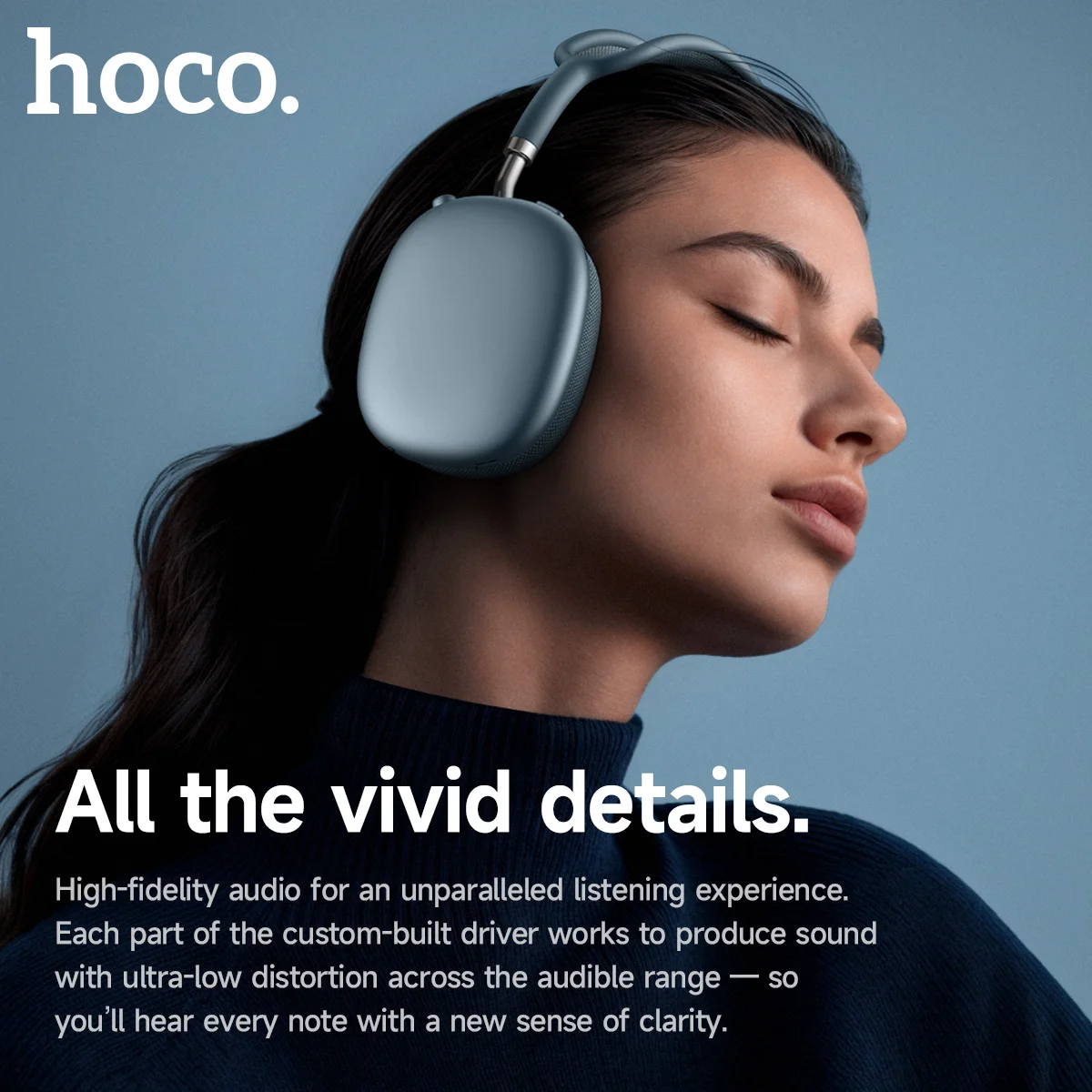 

HOCO Wireless Headsets Bluetooth Over The Ear Headphones Magnetic Earmuffs For Iphone Samsung Sports Music Earphones with Mic