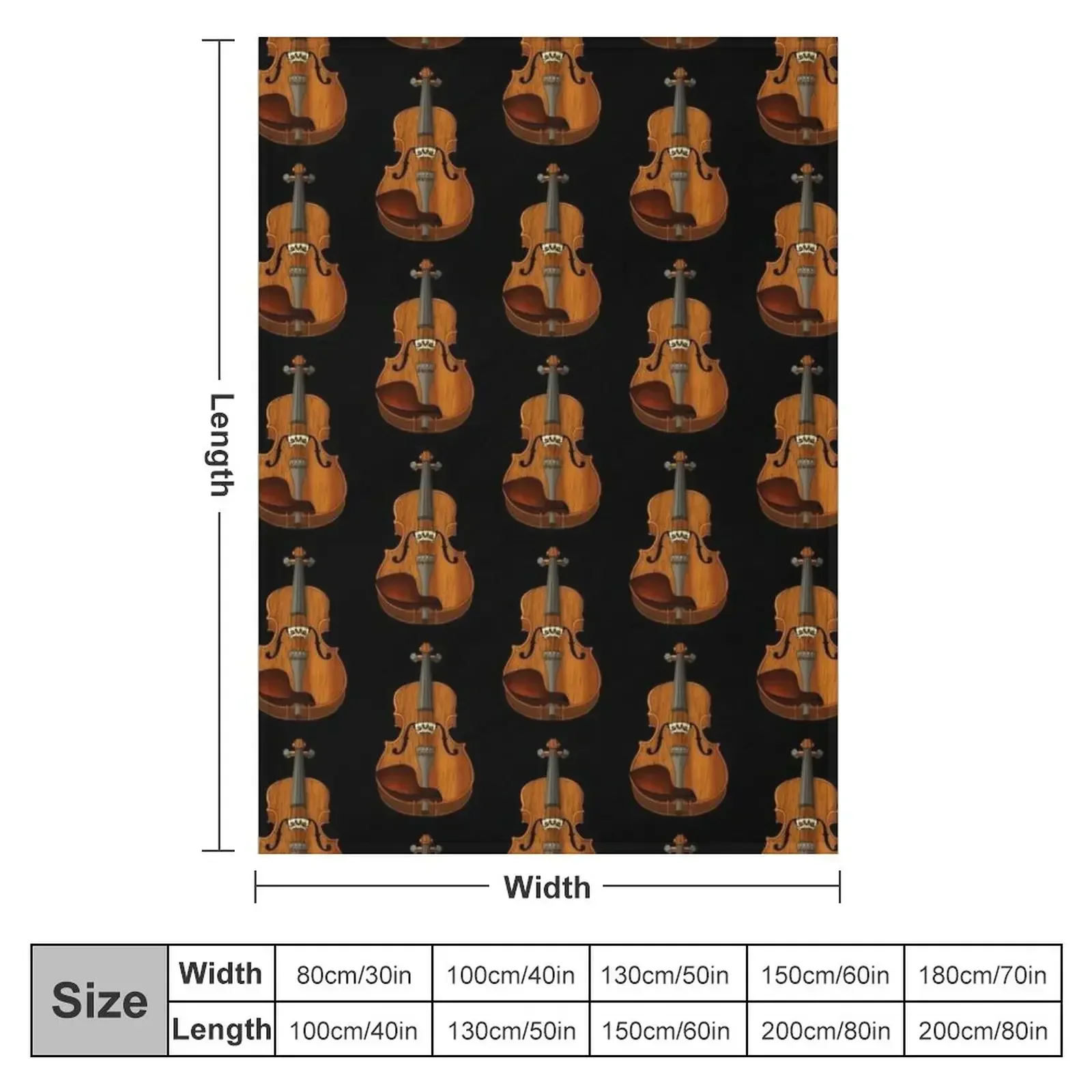 Violin Throw Blanket Blankets For Baby Furry Vintage Blankets