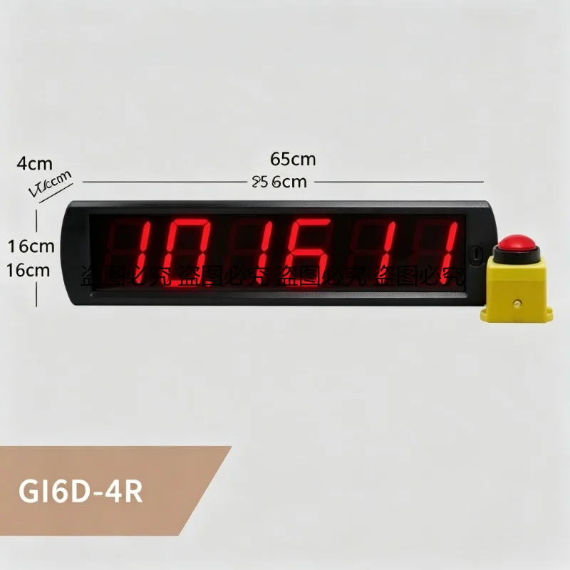 Button Control Digital Timer 10 Seconds Challenge Clock Red LED Display Party Game Countdown Device