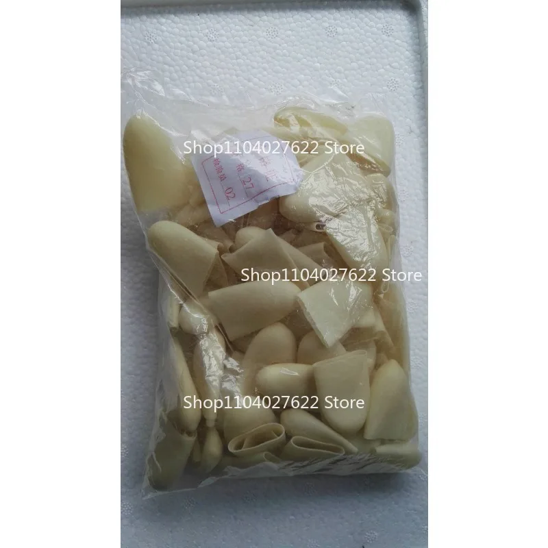 Disposable latex gem processing finger cover, labor care finger cover