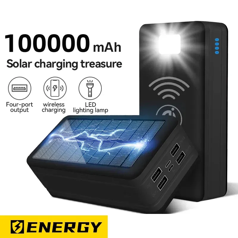 100000mAh Ultra High Capacity Power Bank 120W Fast Charging Powerbank Portable Battery Charger For iPhone Samsung Huawei Xiaomi