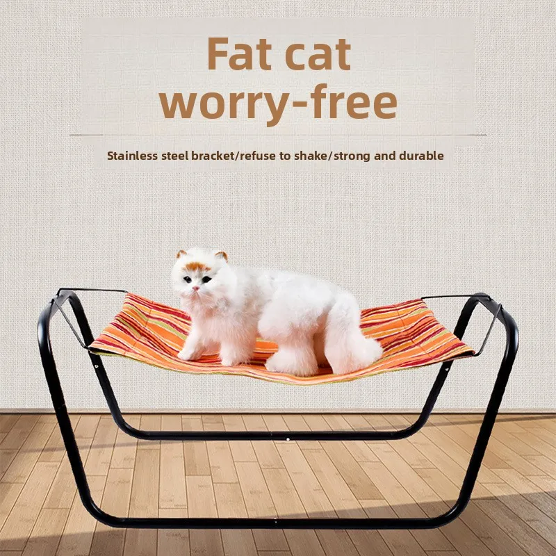 

Pet Outdoor Camp Bed Foldable Off The Ground Moisture-proof Kennel Universal Dismantling and Washing Replacement Cloth Dog Nests