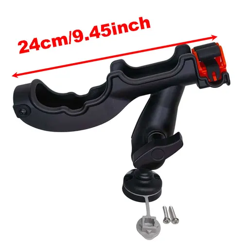 Imagen 2 del producto Soporte para caña de pescar para Kayak y barcos, giratorio, para yate, soporte fijo para caña de pescar, soporte para caña, fijador de pesca