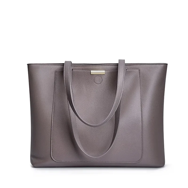 

Women's Large Capacity Shoulder Bag High-end Ladies Genuine Leather Commuter Shopper Bags High Quality Luxury Handbag Big tote