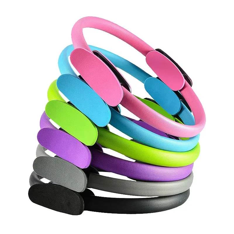 

Home Yoga Training Sports Equipment Fitness Pilates Accessories Double Handle Magic Ring Yoga Pilates Ring