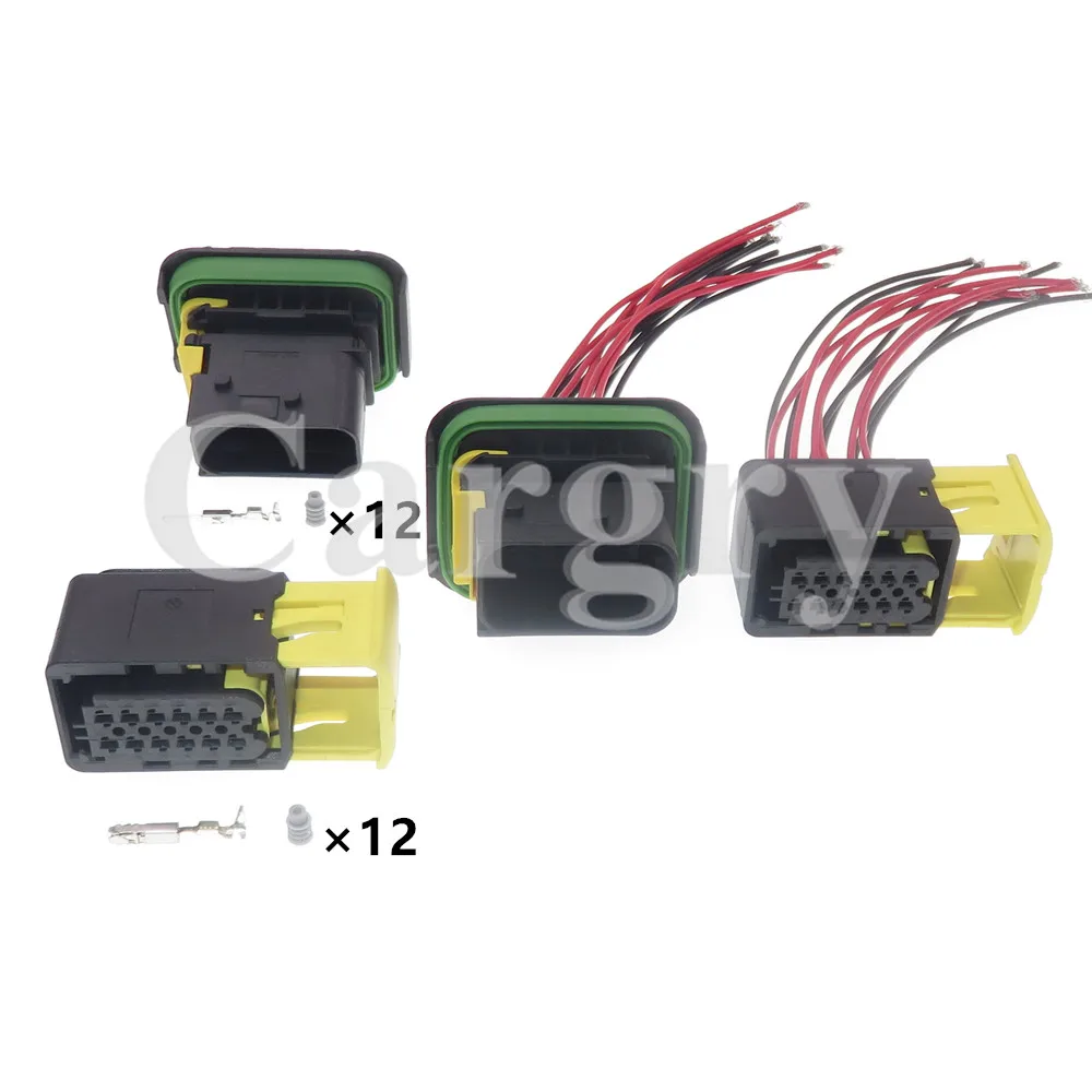 

1 Set 12P 1-1564520-1 1-1703639-1 Auto Urea Pump Socket AC Assembly Electrical Waterproof Connector New Energy Plug