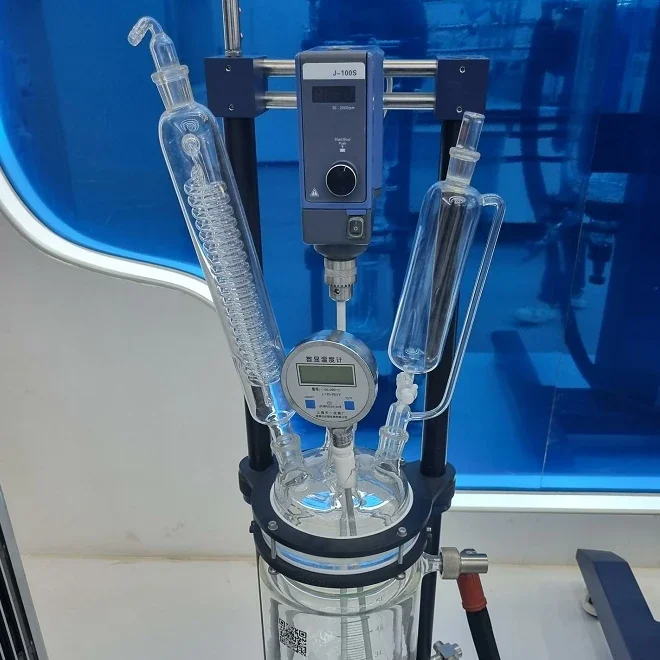 

10L-150L Double Layer Jacketed Glass Reactor Bioreactor Laboratory Chemical Reaction Vessel Scientific Experiment Mixing Heating