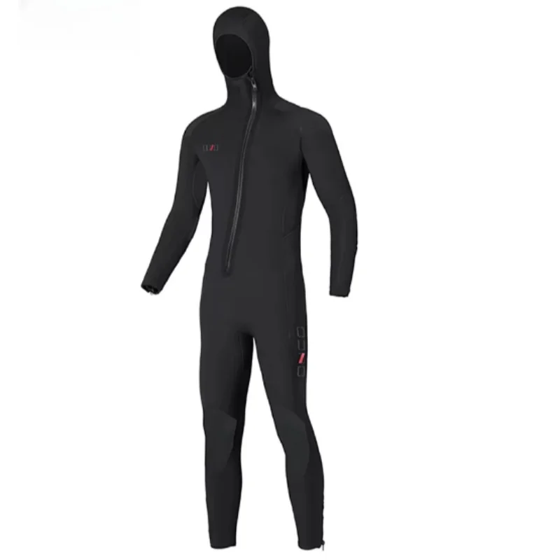 

5MM CR Neoprene Long Sleeve Fullbody Wetsuit Men Hooded Keep Warm Swimming Scuba Diving Bathing Suit Triathlon Wetsuit ﻿