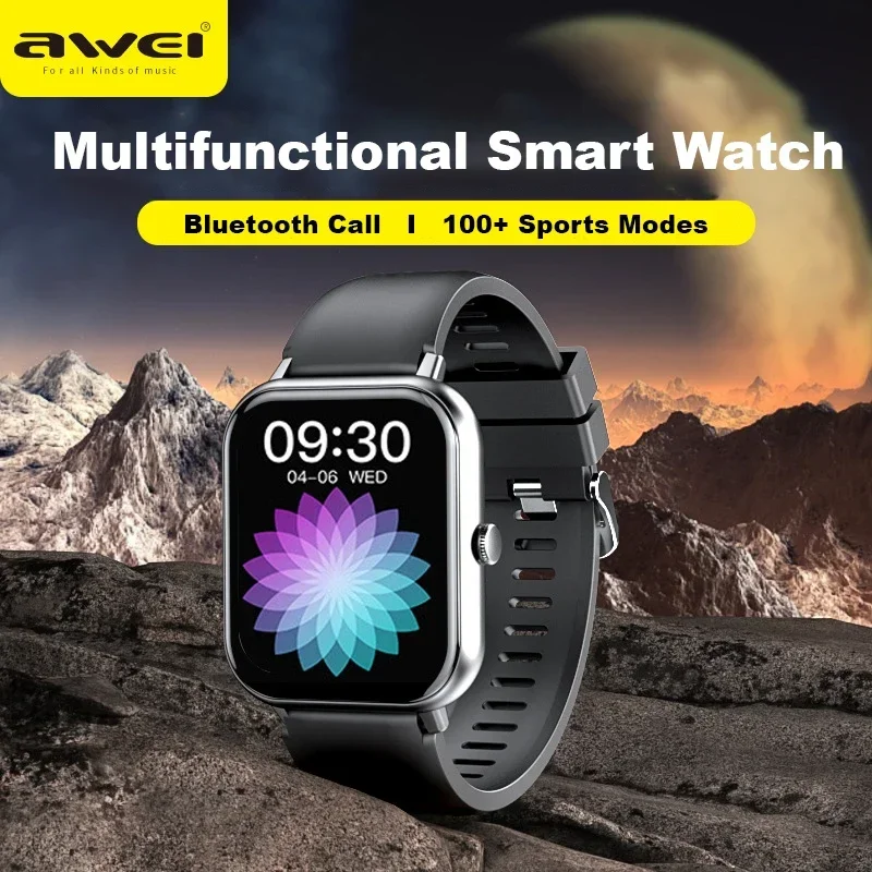 

Awei H25 Multifunctional Smart Watch Men Women Bluetooth Connected Phone Call Fitness Sports Bracelet Body Health Monitoring