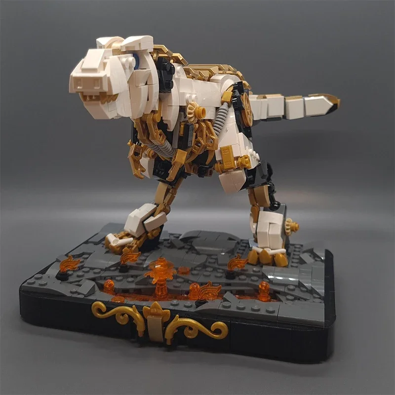 Moc Building Blocks Mecha Model Tyrannosaurus Rex Technical Bricks DIY Assembly Construction Toys For Child Holiday Gifts