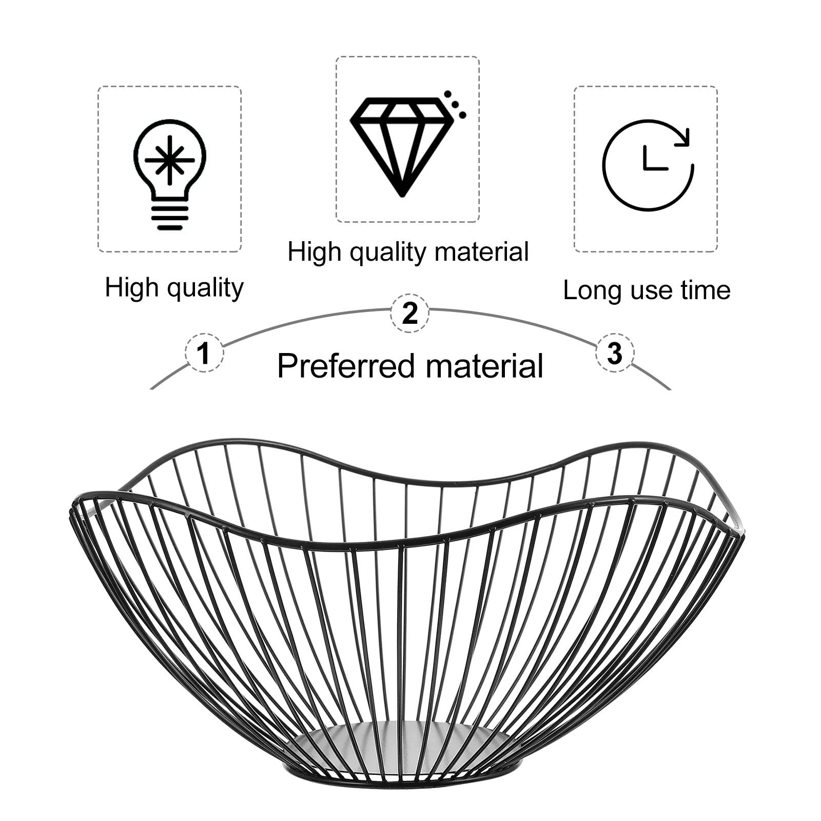 1Pcs File Storage Basket Modern Nordic Style Household Storage Box for Fruits Cosmetics Documents Desktop Organizer
