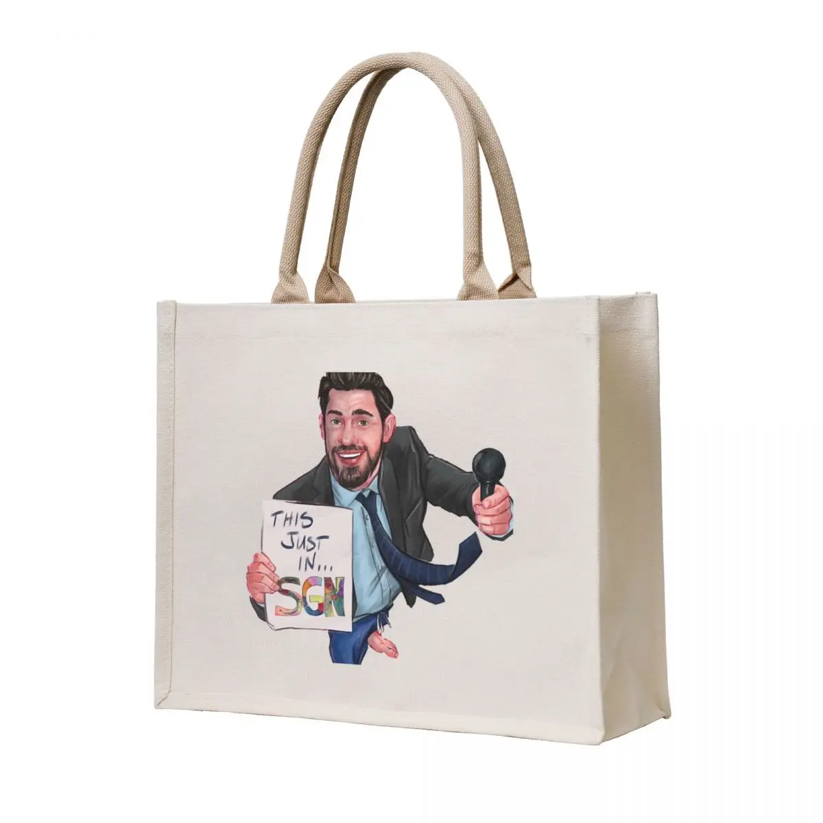 

John Krasinski SGN-Some Good News Tote Bag sacs de shopping shopper bags for women Canvas bag